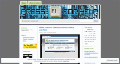 Desktop Screenshot of pressf14help.wordpress.com