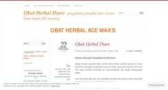 Desktop Screenshot of obatherbaldiarealami.wordpress.com