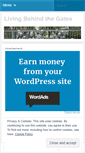 Mobile Screenshot of livingbehindthegates.wordpress.com