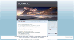 Desktop Screenshot of loquepiensoyo.wordpress.com