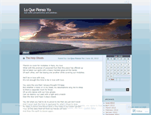 Tablet Screenshot of loquepiensoyo.wordpress.com