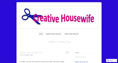 Desktop Screenshot of creativehousewife.wordpress.com