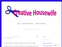 Tablet Screenshot of creativehousewife.wordpress.com