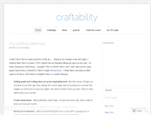 Tablet Screenshot of craftability.wordpress.com