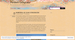 Desktop Screenshot of pensemgeografia.wordpress.com