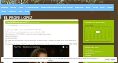 Desktop Screenshot of elprofelopez.wordpress.com