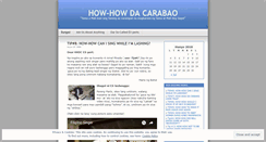 Desktop Screenshot of howhowdacarabao.wordpress.com