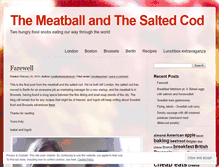 Tablet Screenshot of meatballandsaltedcod.wordpress.com