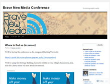 Tablet Screenshot of bravenewmediaconf.wordpress.com