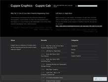 Tablet Screenshot of guppiegraphics.wordpress.com