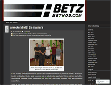 Tablet Screenshot of betzmethod.wordpress.com