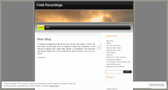 Desktop Screenshot of fieldrecordings.wordpress.com