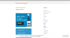 Desktop Screenshot of janpeterthompson.wordpress.com