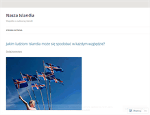Tablet Screenshot of naszaislandia39.wordpress.com