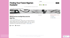 Desktop Screenshot of nigerianhusband101.wordpress.com