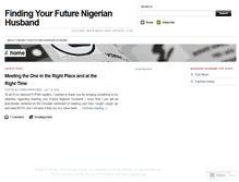 Tablet Screenshot of nigerianhusband101.wordpress.com