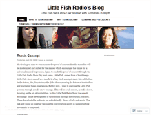 Tablet Screenshot of littlefishradio.wordpress.com