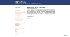 Desktop Screenshot of cashlazy.wordpress.com