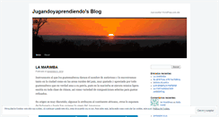 Desktop Screenshot of jugandoyaprendiendo.wordpress.com