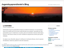 Tablet Screenshot of jugandoyaprendiendo.wordpress.com