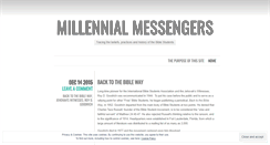 Desktop Screenshot of millennialmessengers.wordpress.com