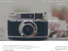 Tablet Screenshot of monwhoconference.wordpress.com