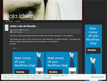 Tablet Screenshot of hajaideias.wordpress.com