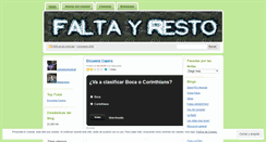 Desktop Screenshot of faltayresto.wordpress.com