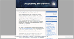 Desktop Screenshot of enlighteningthedarkness.wordpress.com