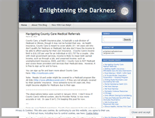 Tablet Screenshot of enlighteningthedarkness.wordpress.com