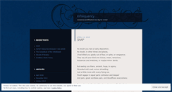 Desktop Screenshot of infrequency.wordpress.com