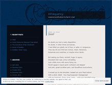 Tablet Screenshot of infrequency.wordpress.com