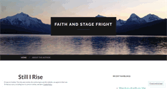 Desktop Screenshot of faithandstagefright.wordpress.com