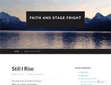 Tablet Screenshot of faithandstagefright.wordpress.com