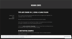 Desktop Screenshot of noamlewis.wordpress.com