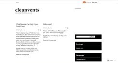 Desktop Screenshot of cleanvents.wordpress.com