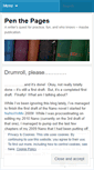 Mobile Screenshot of penthepages.wordpress.com