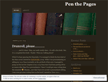 Tablet Screenshot of penthepages.wordpress.com