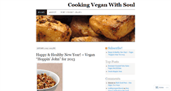 Desktop Screenshot of cookingveganwithsoul.wordpress.com