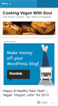 Mobile Screenshot of cookingveganwithsoul.wordpress.com