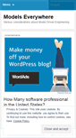Mobile Screenshot of modelseverywhere.wordpress.com