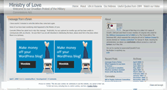 Desktop Screenshot of ministryoflove.wordpress.com