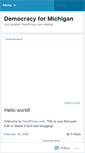 Mobile Screenshot of democracyformichigan.wordpress.com