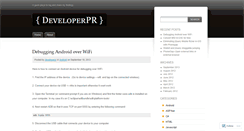 Desktop Screenshot of developerpr.wordpress.com