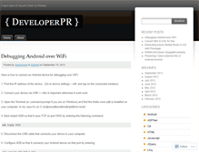 Tablet Screenshot of developerpr.wordpress.com
