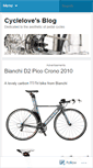 Mobile Screenshot of cyclelove.wordpress.com
