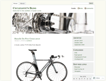 Tablet Screenshot of cyclelove.wordpress.com