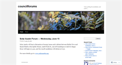 Desktop Screenshot of councilforums.wordpress.com