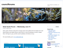 Tablet Screenshot of councilforums.wordpress.com
