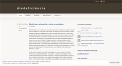 Desktop Screenshot of disdeficiencia.wordpress.com